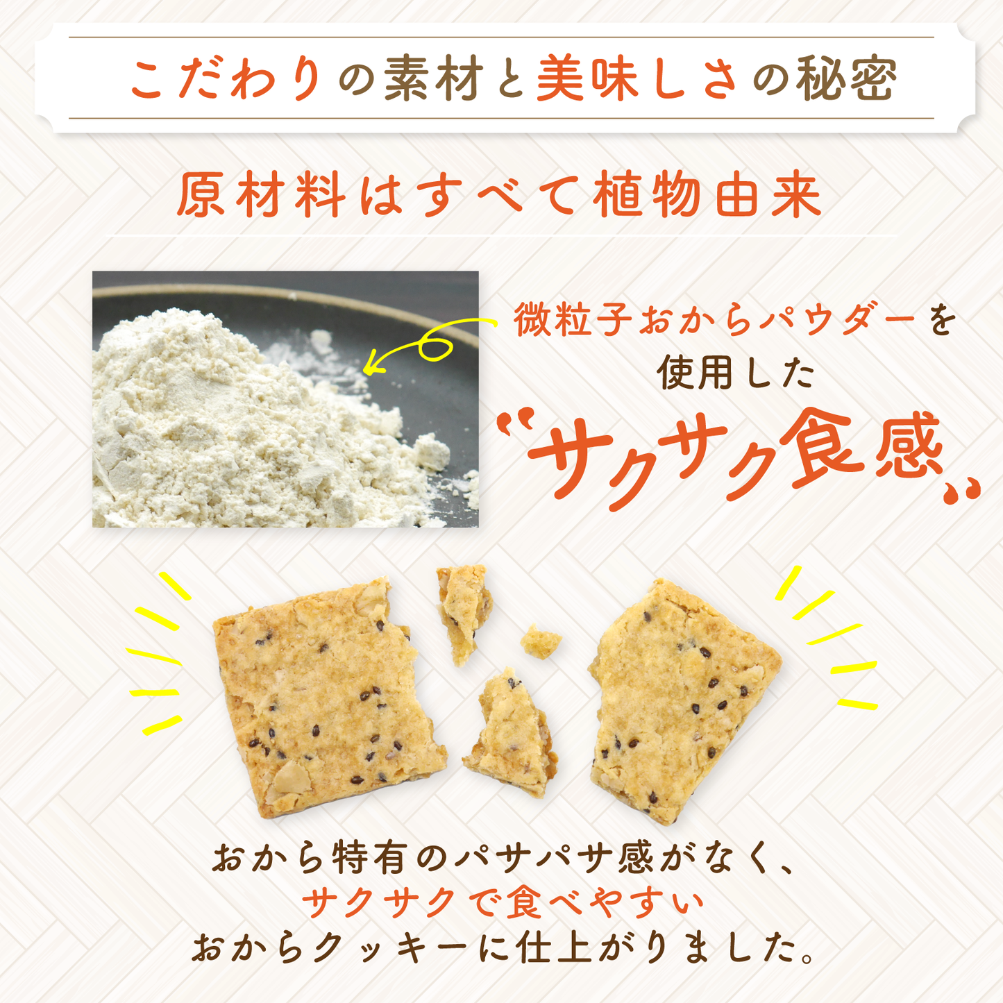 グルテンフリーのおからクッキー 5種セット30枚入り(5種×6枚)