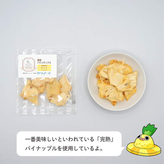 【無添加・砂糖不使用】国産パイナップルチップス 10g