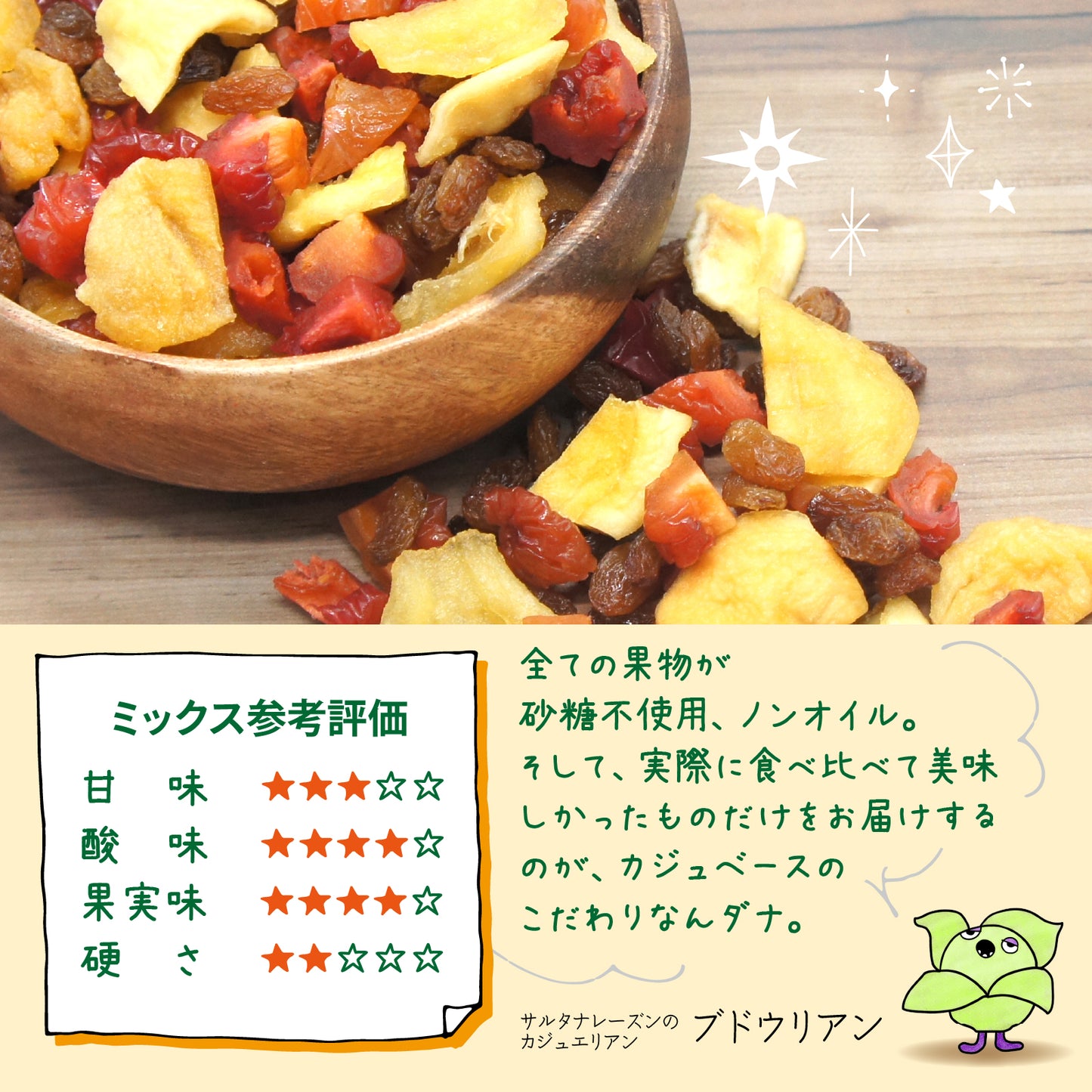 【砂糖不使用】3種の洋なしドライフルーツミックス