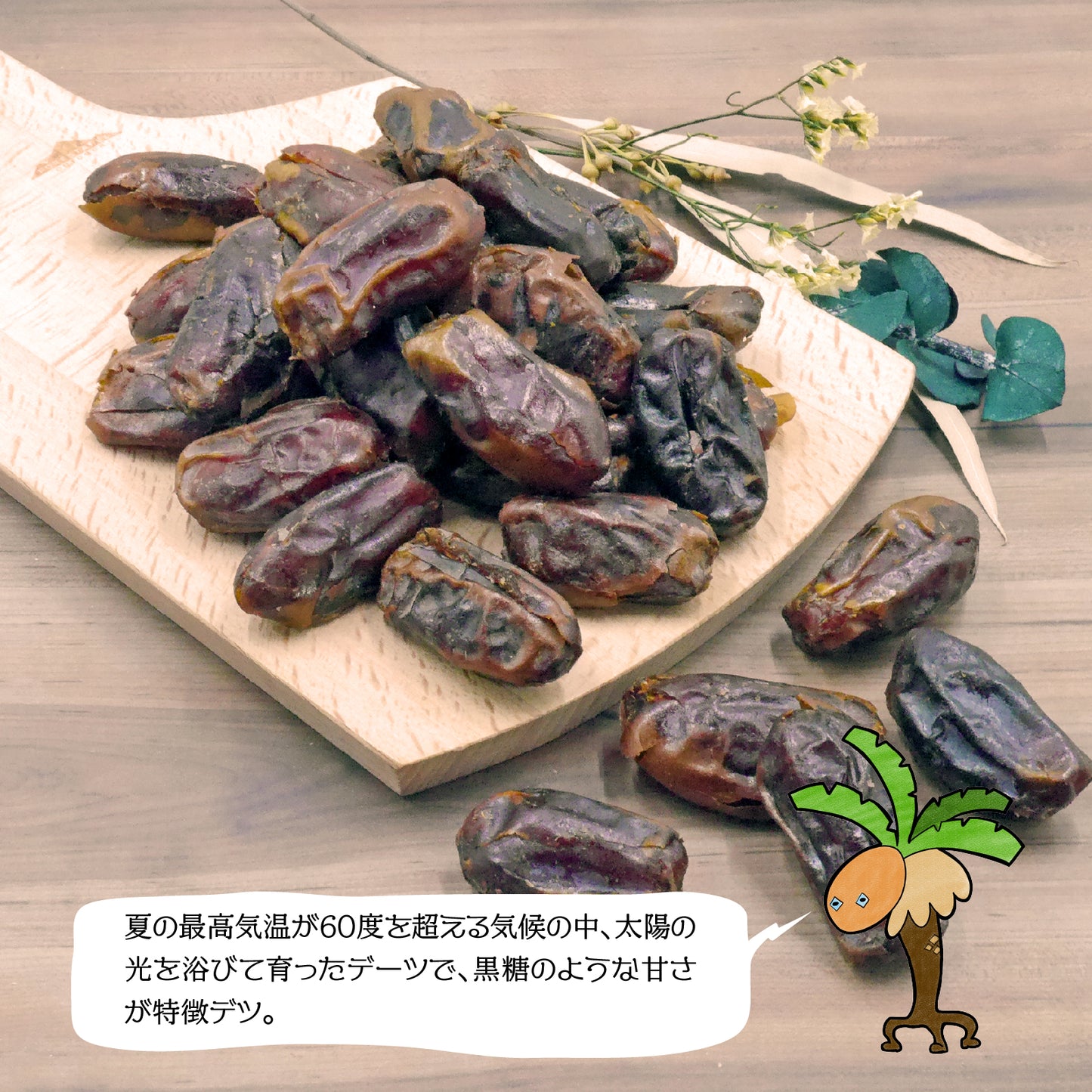 【無添加・砂糖不使用】種抜きデーツ サイヤー種