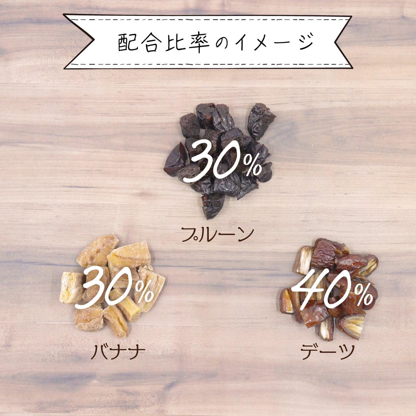 【無添加・砂糖不使用】なめらか3種のドライフルーツミックス