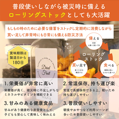 【無添加・砂糖不使用】4種の製菓用ドライフルーツミックス