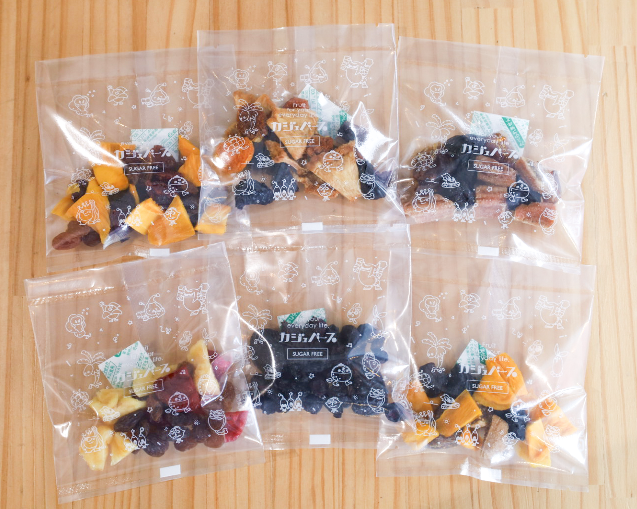 6種のドライフルーツミックスセット 12袋(6種×2袋)