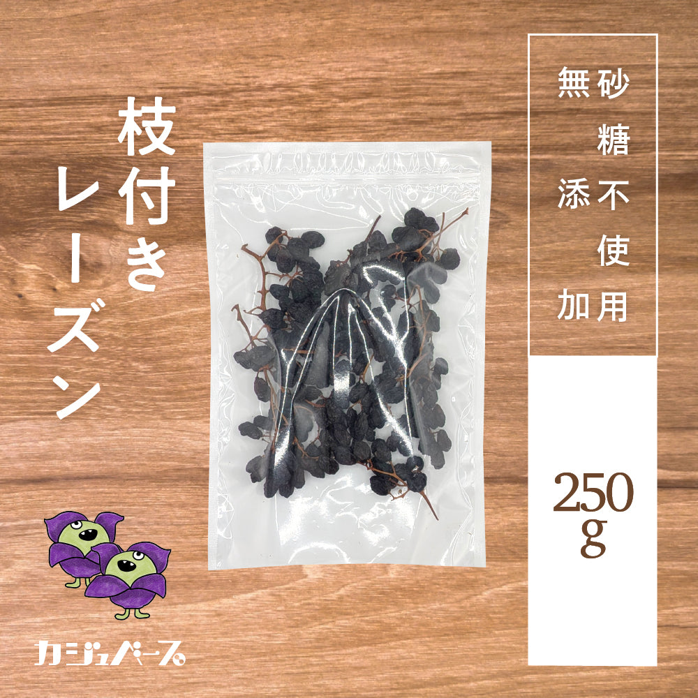 【無添加・砂糖不使用・ノンオイル】枝付きレーズン
