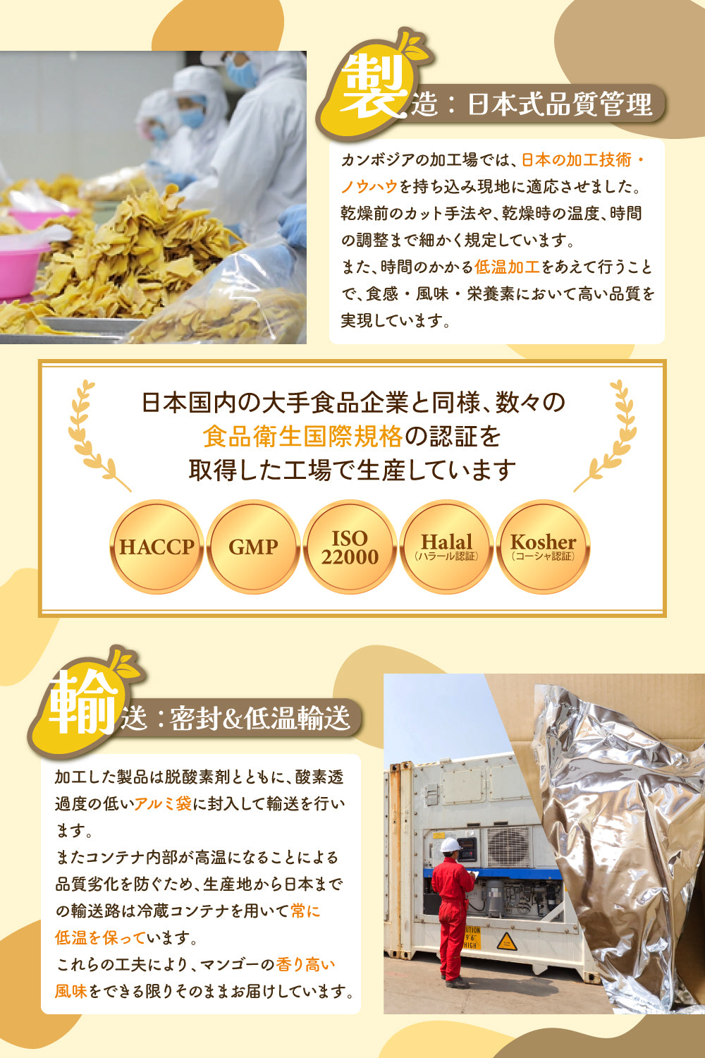 【無添加・砂糖不使用】ドライマンゴー