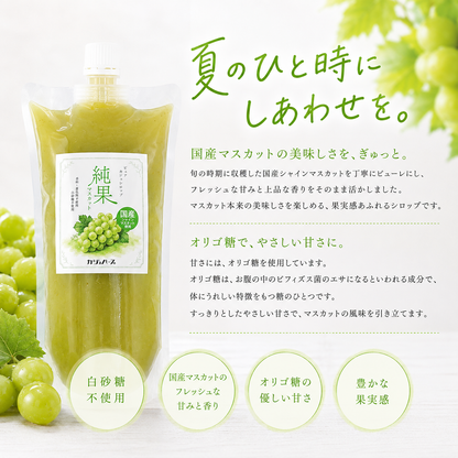 【香料・着色料不使用、国産果物のみ】ピュアカジュシロップ純果3種セット