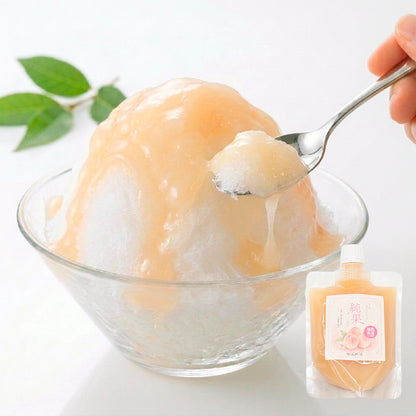 【香料・着色料不使用、福島県産桃のみ】ピュアカジュシロップ純果もも