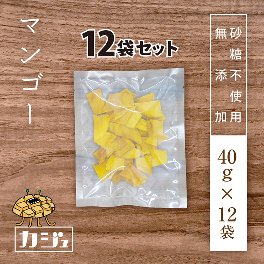 【無添加・砂糖不使用】ドライマンゴー 12袋（1袋40g）